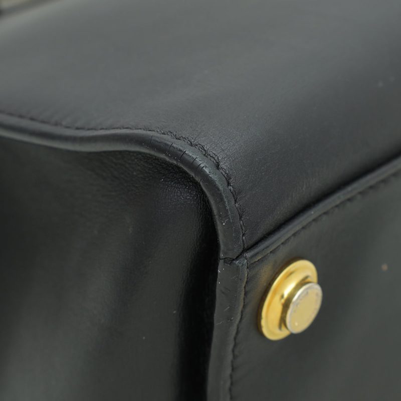 Louis Vuitton Black City Steamer Smooth Calfskin & Epi Leather Handbag - Image 8