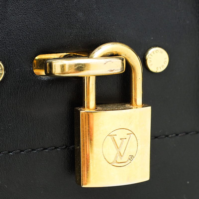 Louis Vuitton Black City Steamer Smooth Calfskin & Epi Leather Handbag - Image 9