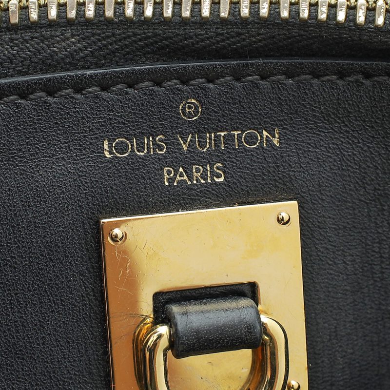 Louis Vuitton Black City Steamer Smooth Calfskin & Epi Leather Handbag - Image 10