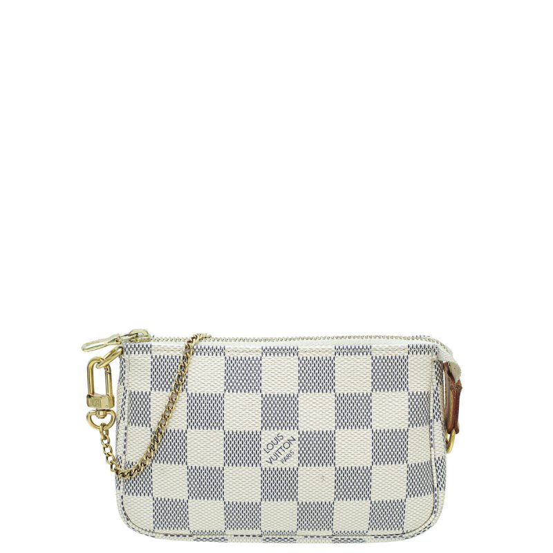 Louis Vuitton Damier Azur Mini Pochette Accessoires (SHG-Pdui6G)