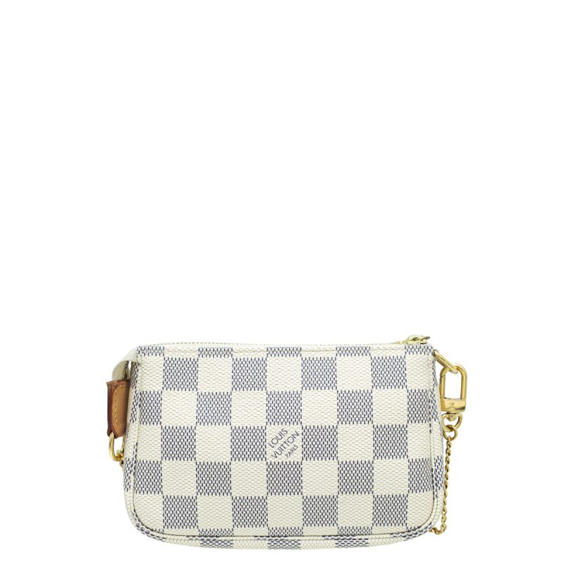 Louis Vuitton Damier Azur Mini Pochette Accessoires (SHG-Pdui6G) - Image 2