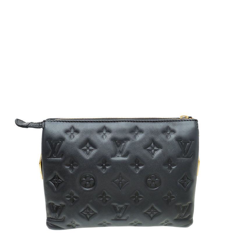 Louis Vuitton Black Monogram Embossed Coussin PM Bag - Image 2