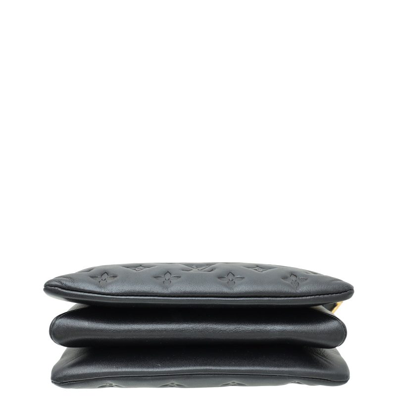 Louis Vuitton Black Monogram Embossed Coussin PM Bag - Image 3