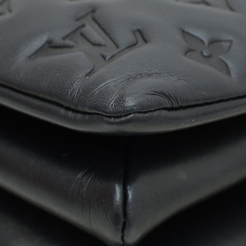 Louis Vuitton Black Monogram Embossed Coussin PM Bag - Image 5