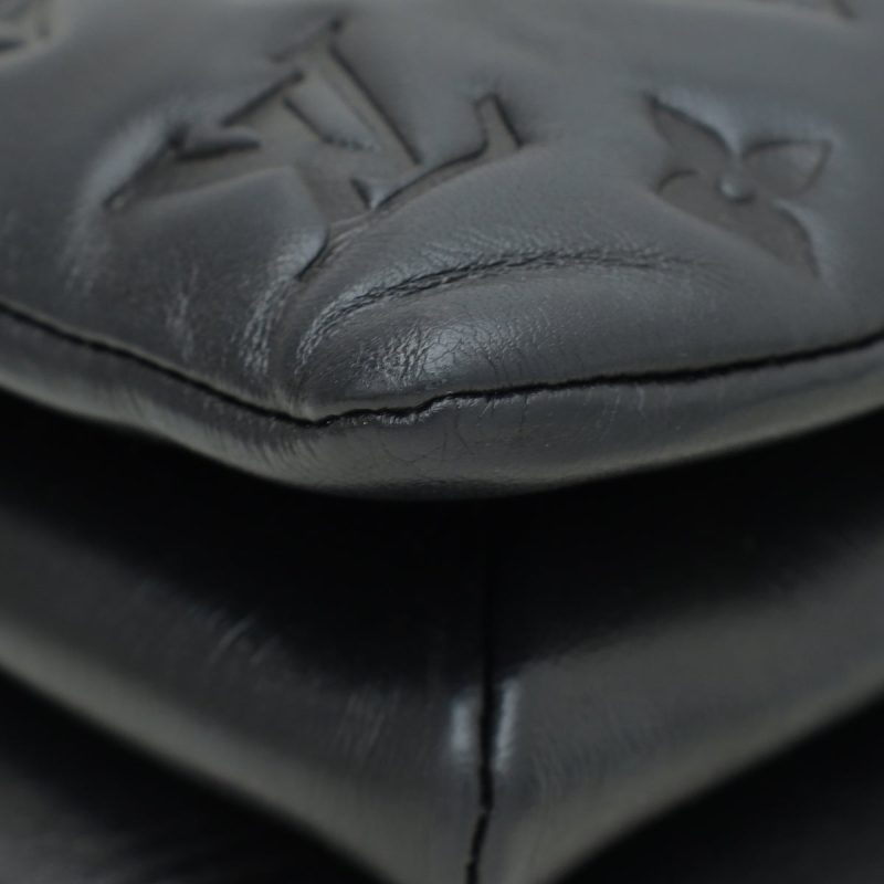 Louis Vuitton Black Monogram Embossed Coussin PM Bag - Image 7