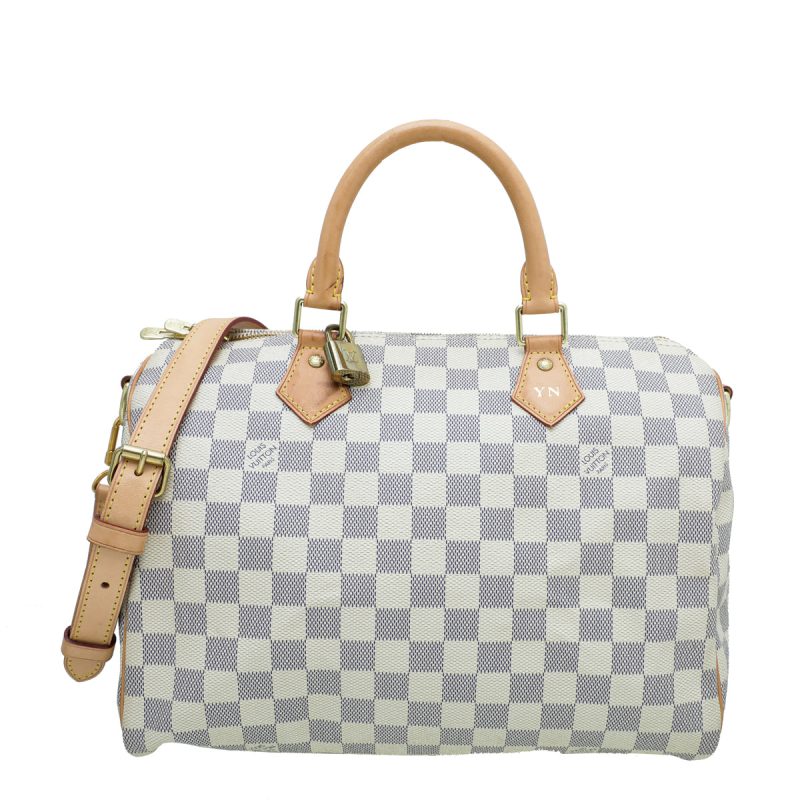 Louis Vuitton Azur Speedy 35 Bag