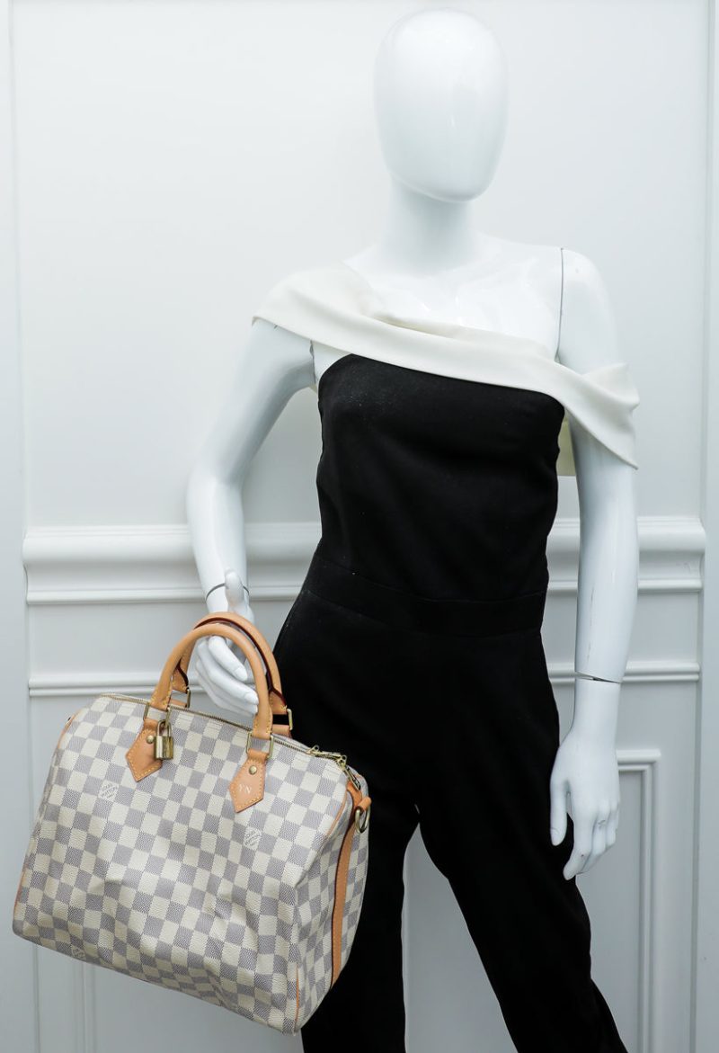 Louis Vuitton Azur Speedy 35 Bag - Image 12