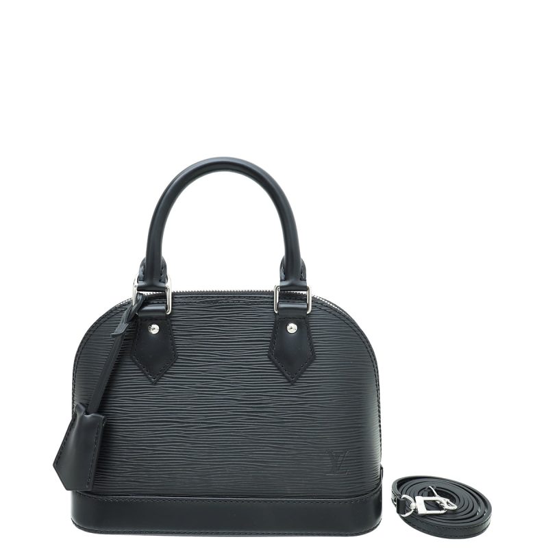 Louis Vuitton Black Alma BB Sporty Bag