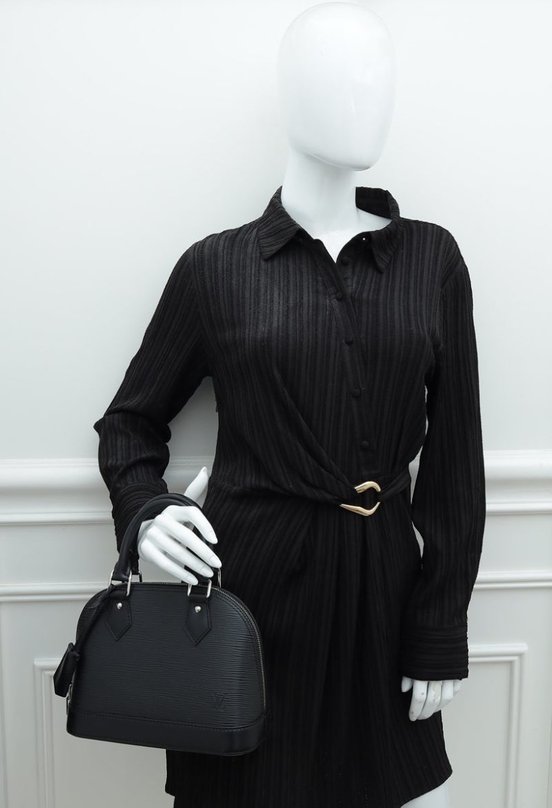 Louis Vuitton Black Alma BB Sporty Bag - Image 10