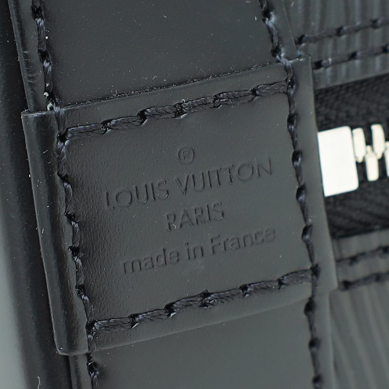 Louis Vuitton Black Alma BB Sporty Bag - Image 9