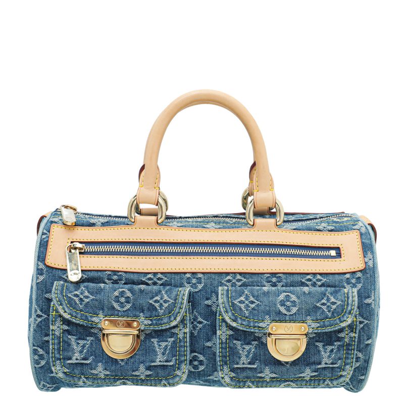 Louis Vuitton Blue Monogram Denim Pleaty Bag