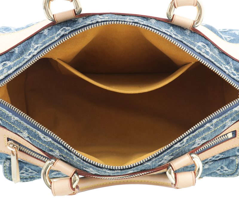 Louis Vuitton Blue Monogram Denim Pleaty Bag - Image 9