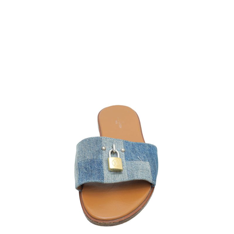 Louis Vuitton Blue Denim Monogram Hobo Bag Medium - Image 2