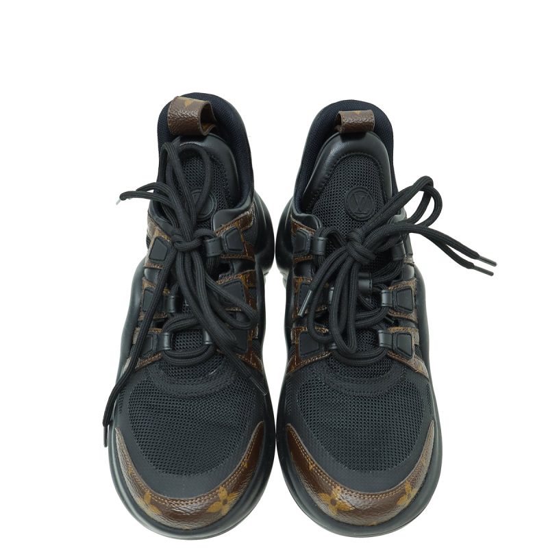 Louis Vuitton Bicolor Monogram Archlight Sneakers 38 - Image 5