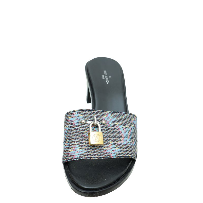Louis Vuitton Blue Monogram Denim Bom Dia Flat Mule 38.5 - Image 2