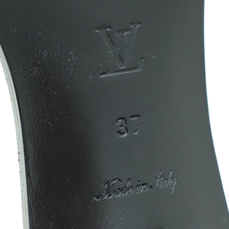 Louis Vuitton Blue Monogram Denim Bom Dia Flat Mule 38.5 - Image 7