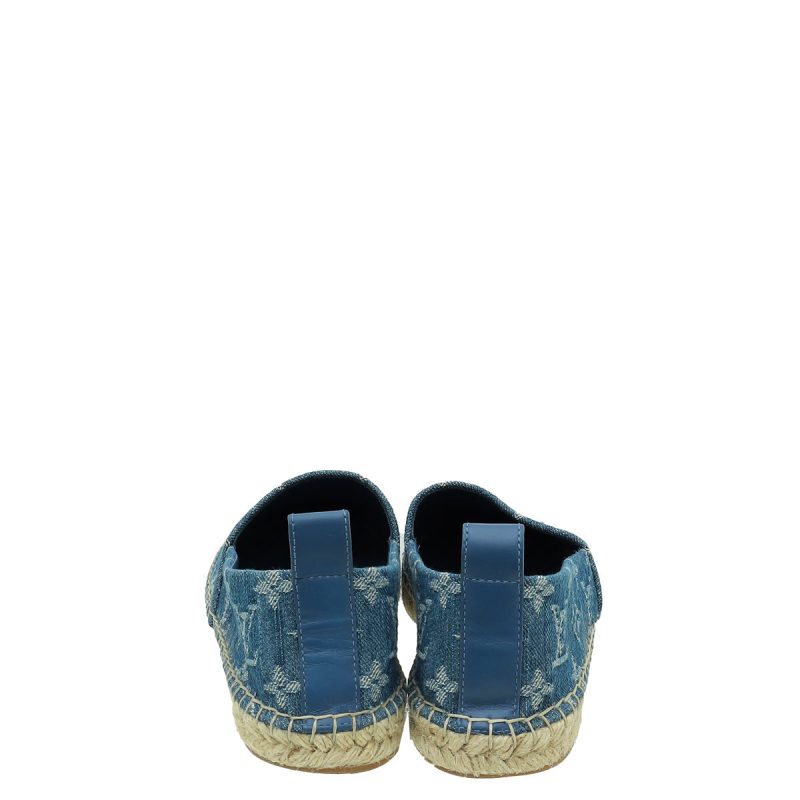 Louis Vuitton Blue Monogram Denim Surya Hobo Bag - Image 4