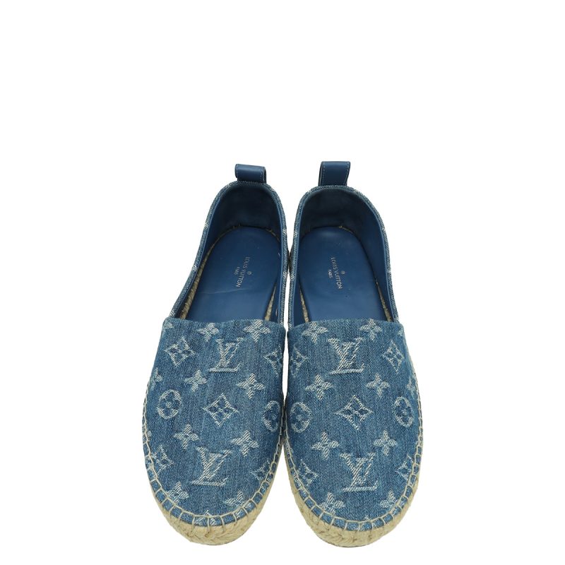 Louis Vuitton Blue Monogram Denim Surya Hobo Bag - Image 5