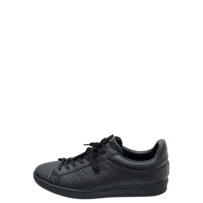 Louis Vuitton Black Monogram Embossed Revival Mules 38 - Image 3