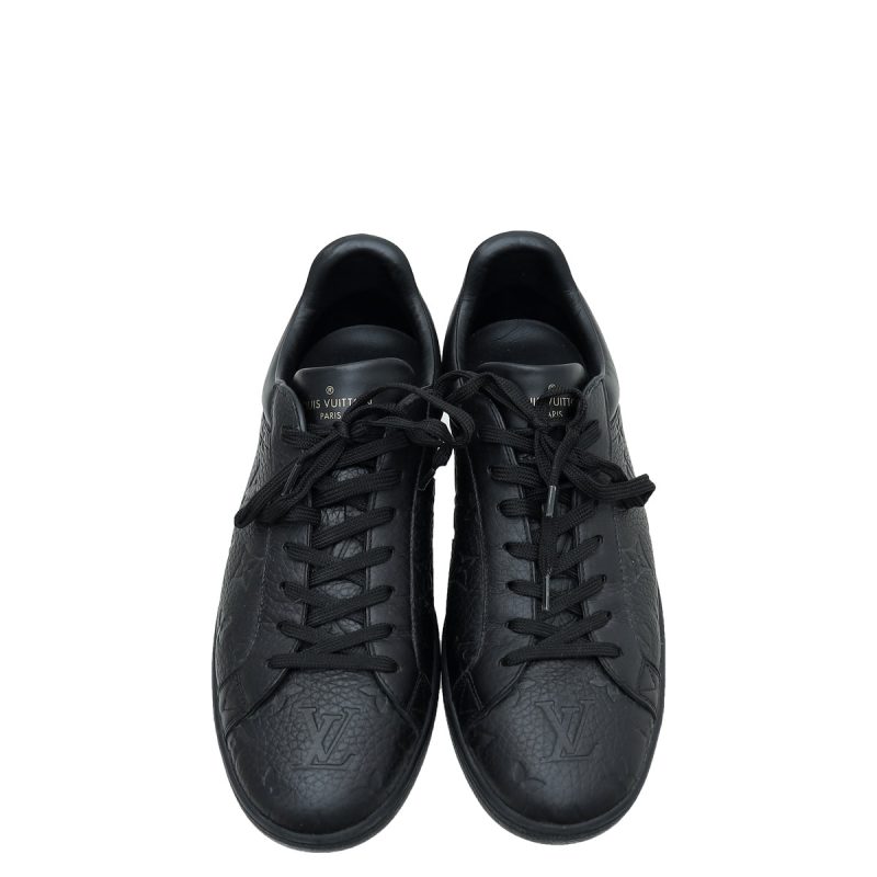 Louis Vuitton Black Monogram Embossed Revival Mules 38 - Image 5