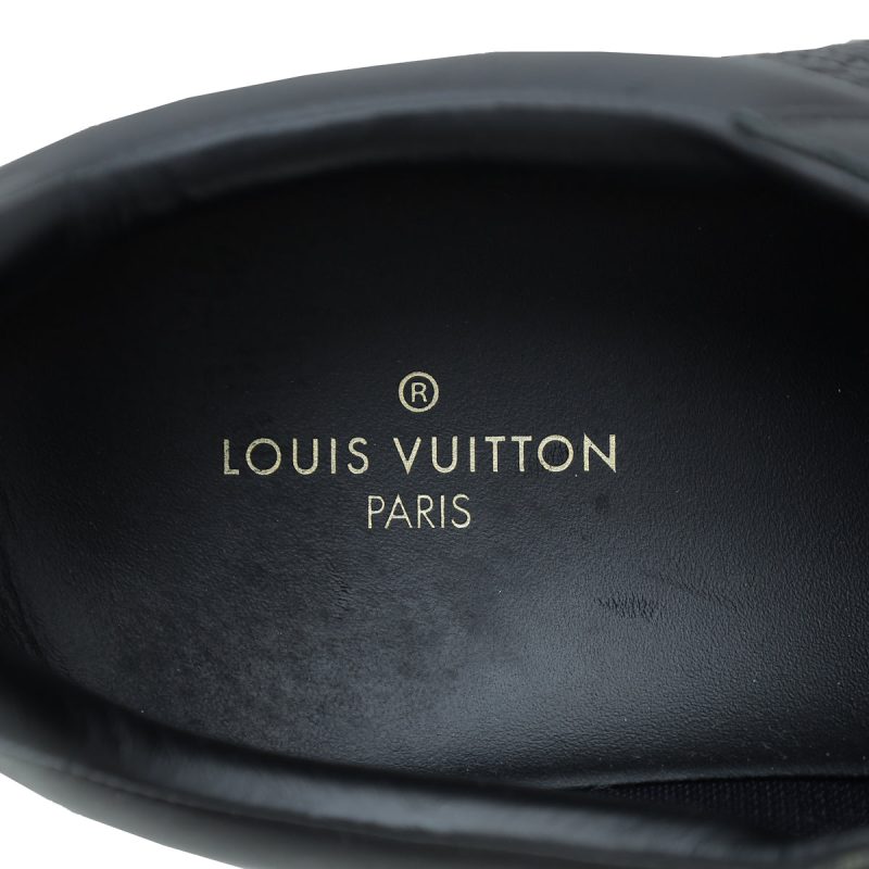 Louis Vuitton Black Monogram Embossed Revival Mules 38 - Image 8