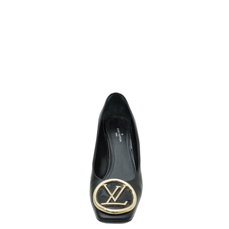 Louis Vuitton Black Leather Lace-Up Ankle Boots Size 36 - Image 2