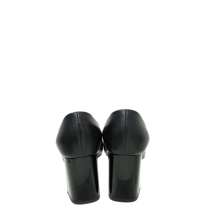 Louis Vuitton Black Leather Lace-Up Ankle Boots Size 36 - Image 4