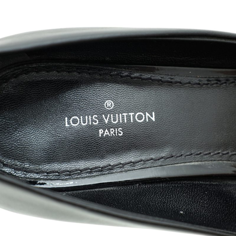 Louis Vuitton Black Leather Lace-Up Ankle Boots Size 36 - Image 8