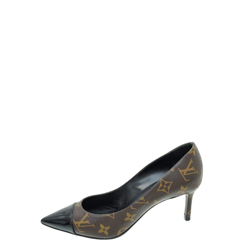 Louis Vuitton Bicolor Monogram Cherie Pumps 40 - Image 3
