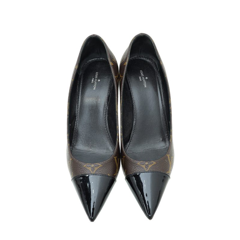 Louis Vuitton Bicolor Monogram Cherie Pumps 40 - Image 5