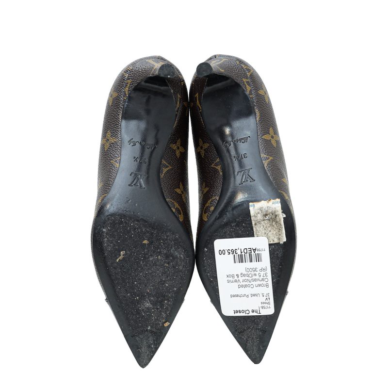 Louis Vuitton Bicolor Monogram Cherie Pumps 40 - Image 6