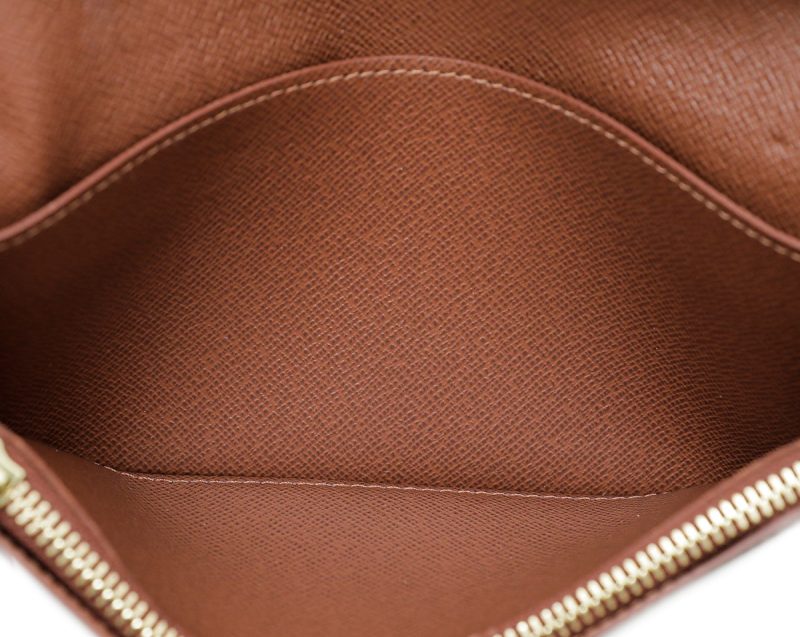 Louis Vuitton Brown Monogram Business Card Holder W /M.B. Initials - Image 11