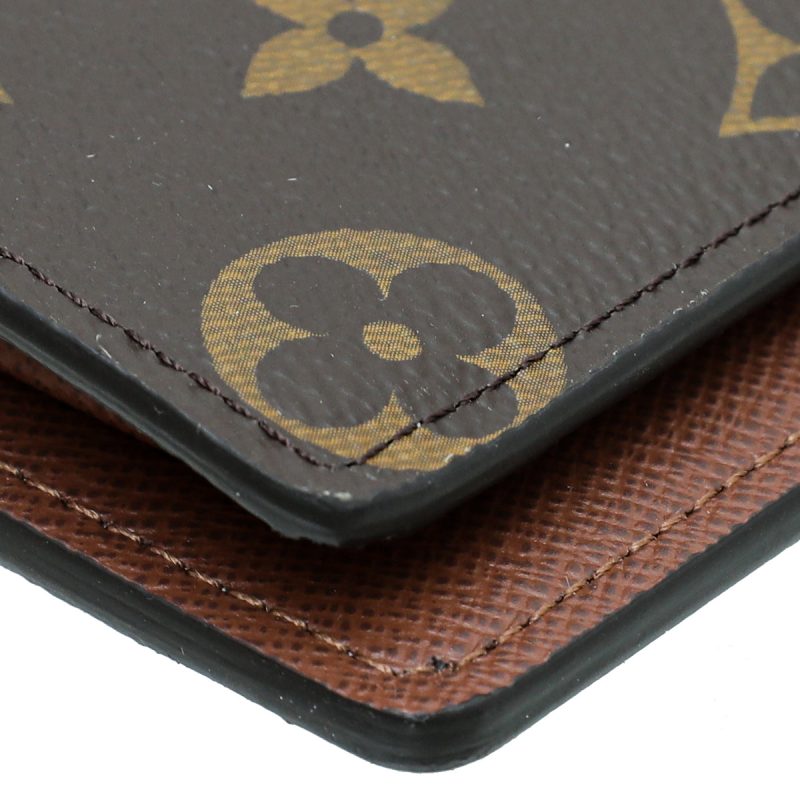 Louis Vuitton Brown Monogram Business Card Holder W /M.B. Initials - Image 5