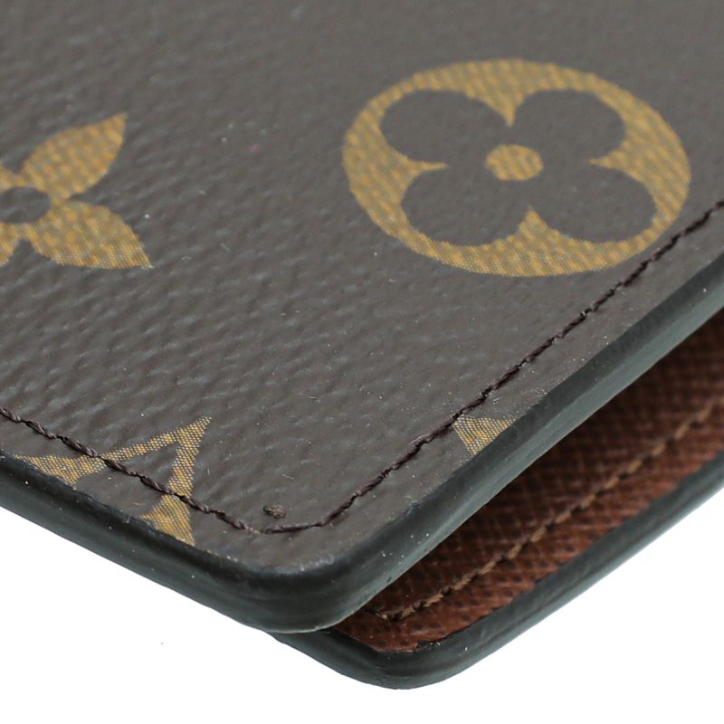 Louis Vuitton Brown Monogram Business Card Holder W /M.B. Initials - Image 6
