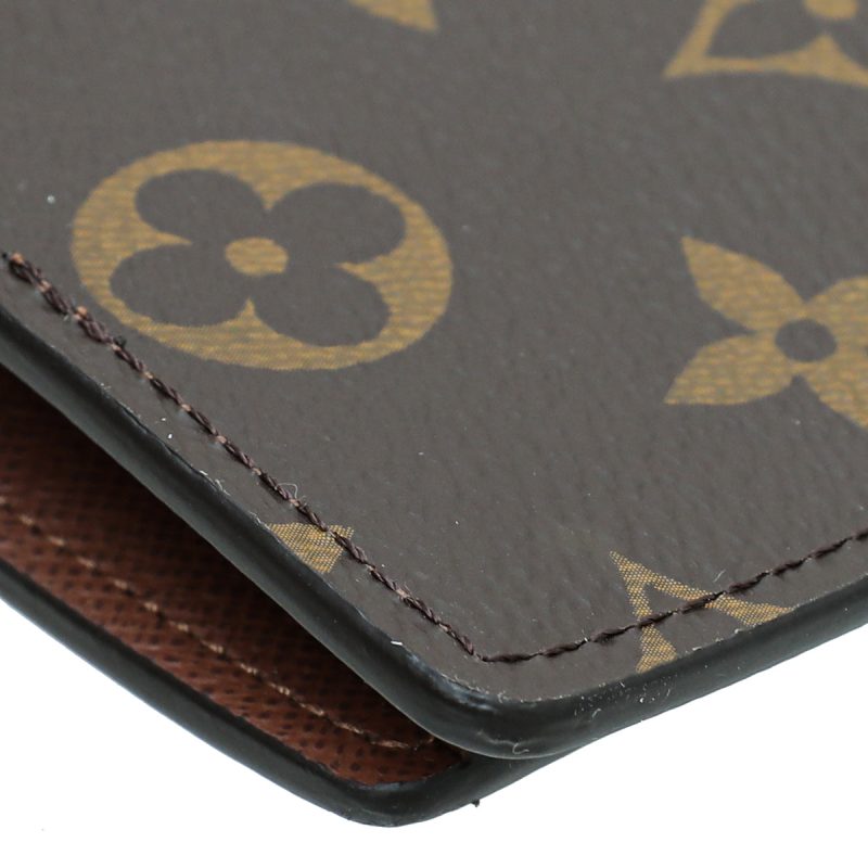 Louis Vuitton Brown Monogram Business Card Holder W /M.B. Initials - Image 7