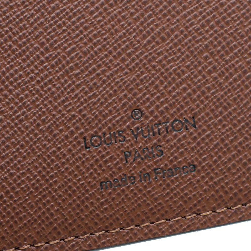 Louis Vuitton Brown Monogram Business Card Holder W /M.B. Initials - Image 8