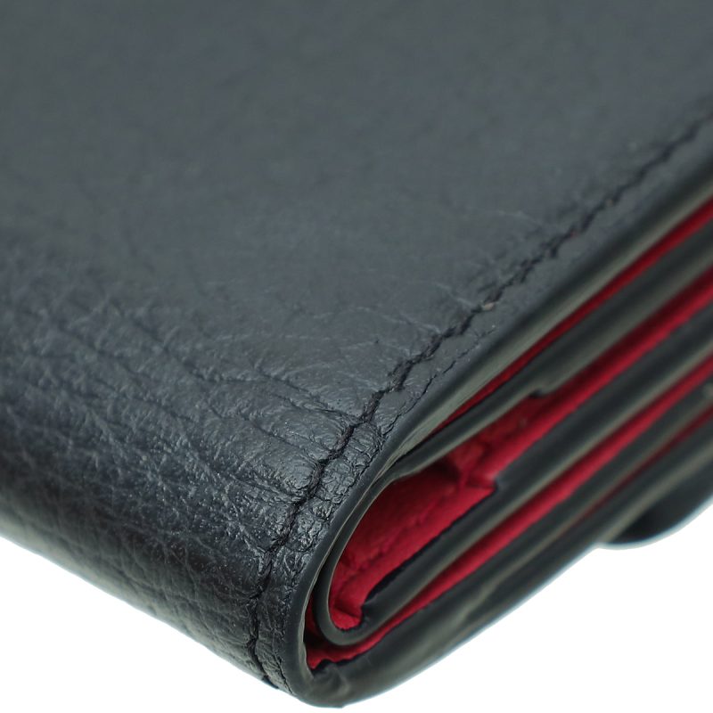 Louis Vuitton Black Capucines Long Wallet W/ Braided Detail - Image 6