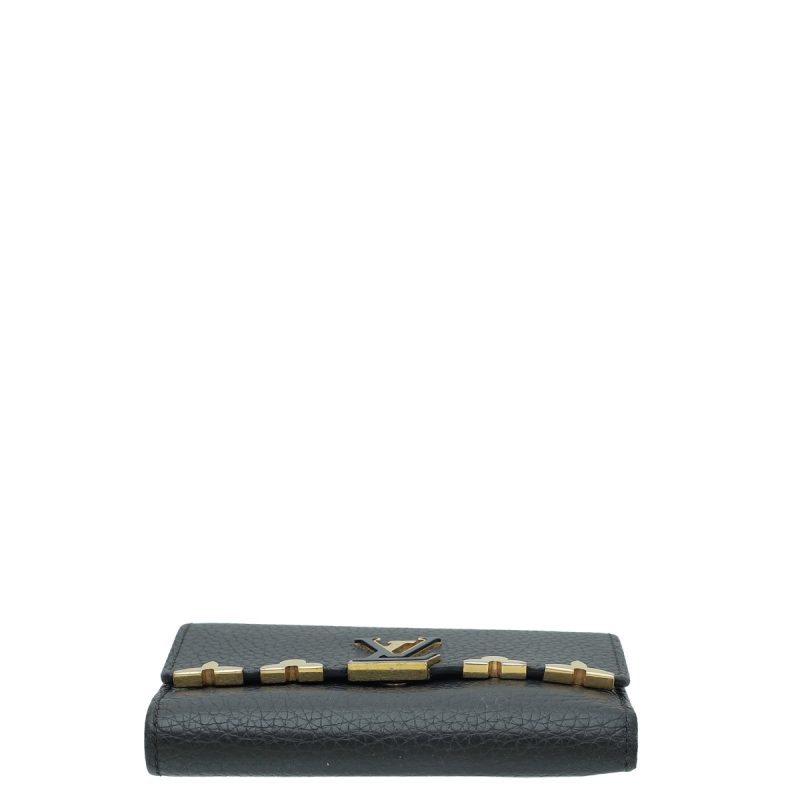 Louis Vuitton Black Capucines Compact Wallet - Image 3