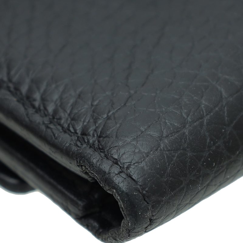 Louis Vuitton Black Capucines Compact Wallet - Image 7