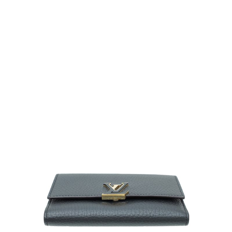 Louis Vuitton Black Capucines Compact Wallet - Image 3