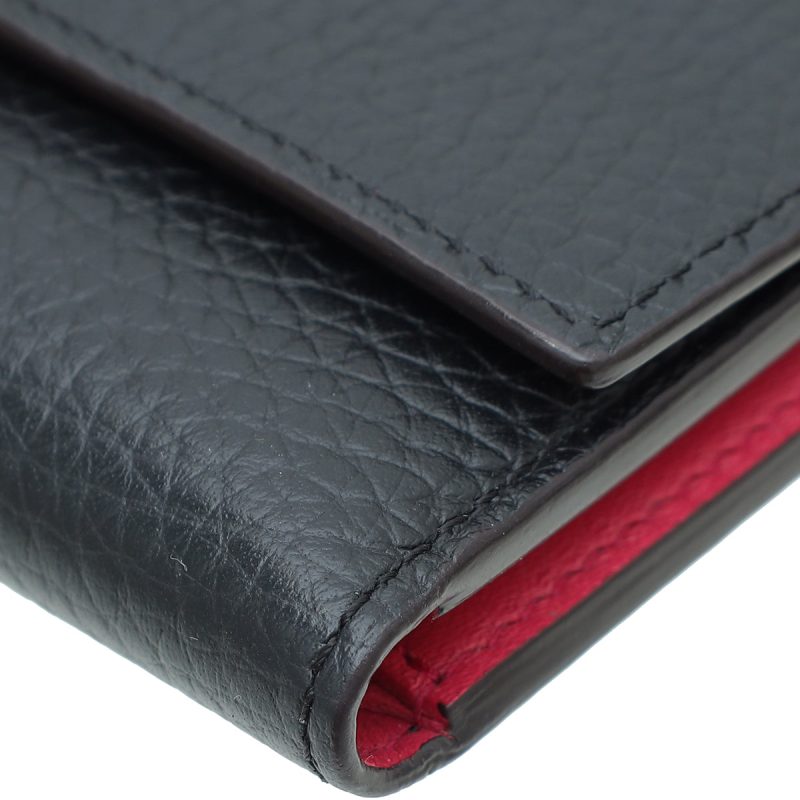 Louis Vuitton Black Capucines Compact Wallet - Image 4