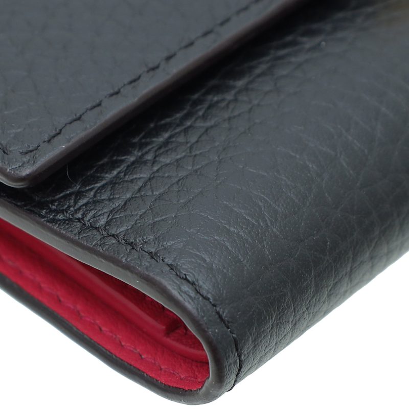 Louis Vuitton Black Capucines Compact Wallet - Image 5