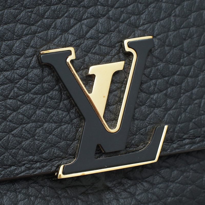 Louis Vuitton Black Capucines Compact Wallet - Image 8