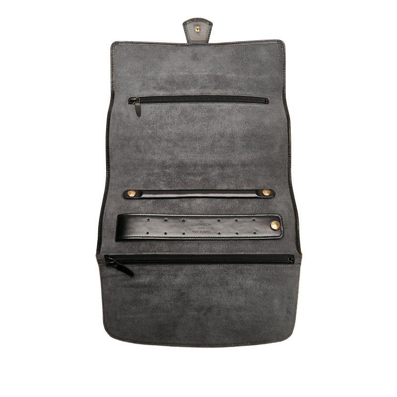 Louis Vuitton Rouleau Bijoux Jewelry Roll Black Epi - Image 4