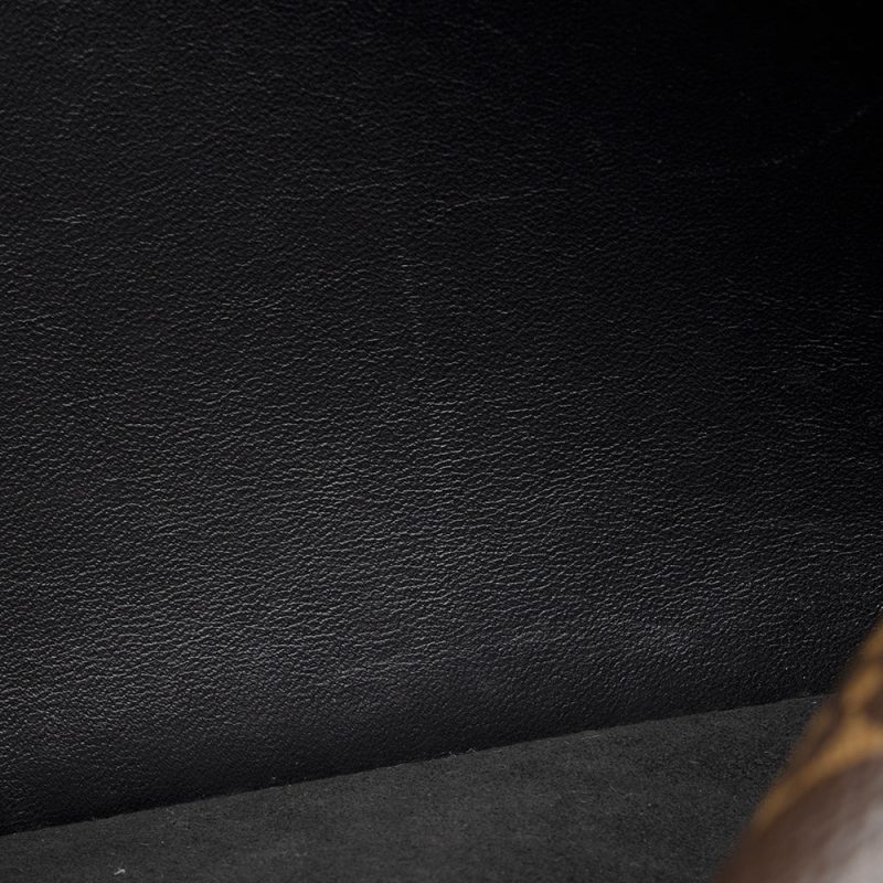 Louis Vuitton Calf Leather Monogram Canvas Double V Satchel (SHF-sUxzoE) - Image 11