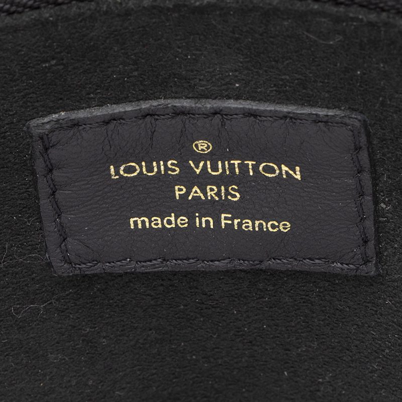 Louis Vuitton Calf Leather Monogram Canvas Double V Satchel (SHF-sUxzoE) - Image 8