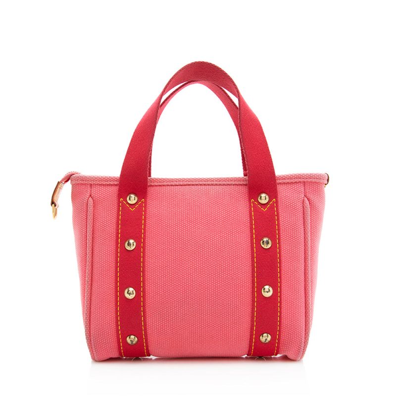 Louis Vuitton Canvas Antigua Cabas PM Tote (SHF-21092) - Image 3