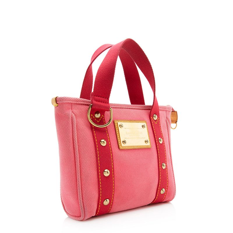 Louis Vuitton Canvas Antigua Cabas PM Tote (SHF-21092) - Image 2
