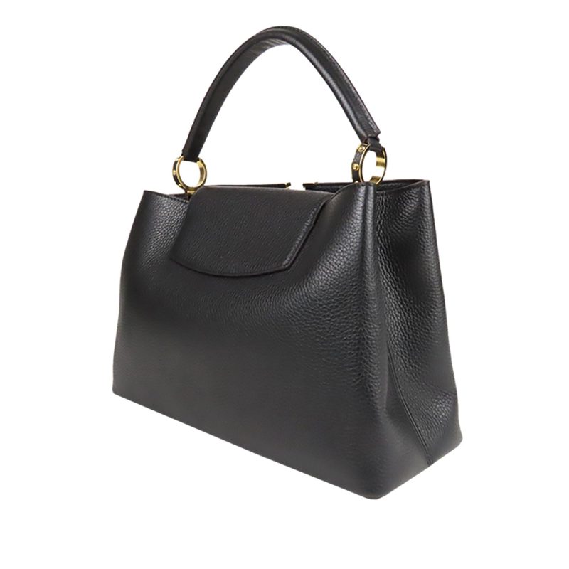 LOUIS VUITTON Capucines GM Black & Light Blue - Image 3