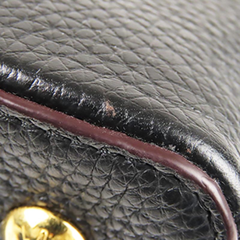 LOUIS VUITTON Capucines GM Black & Light Blue - Image 10